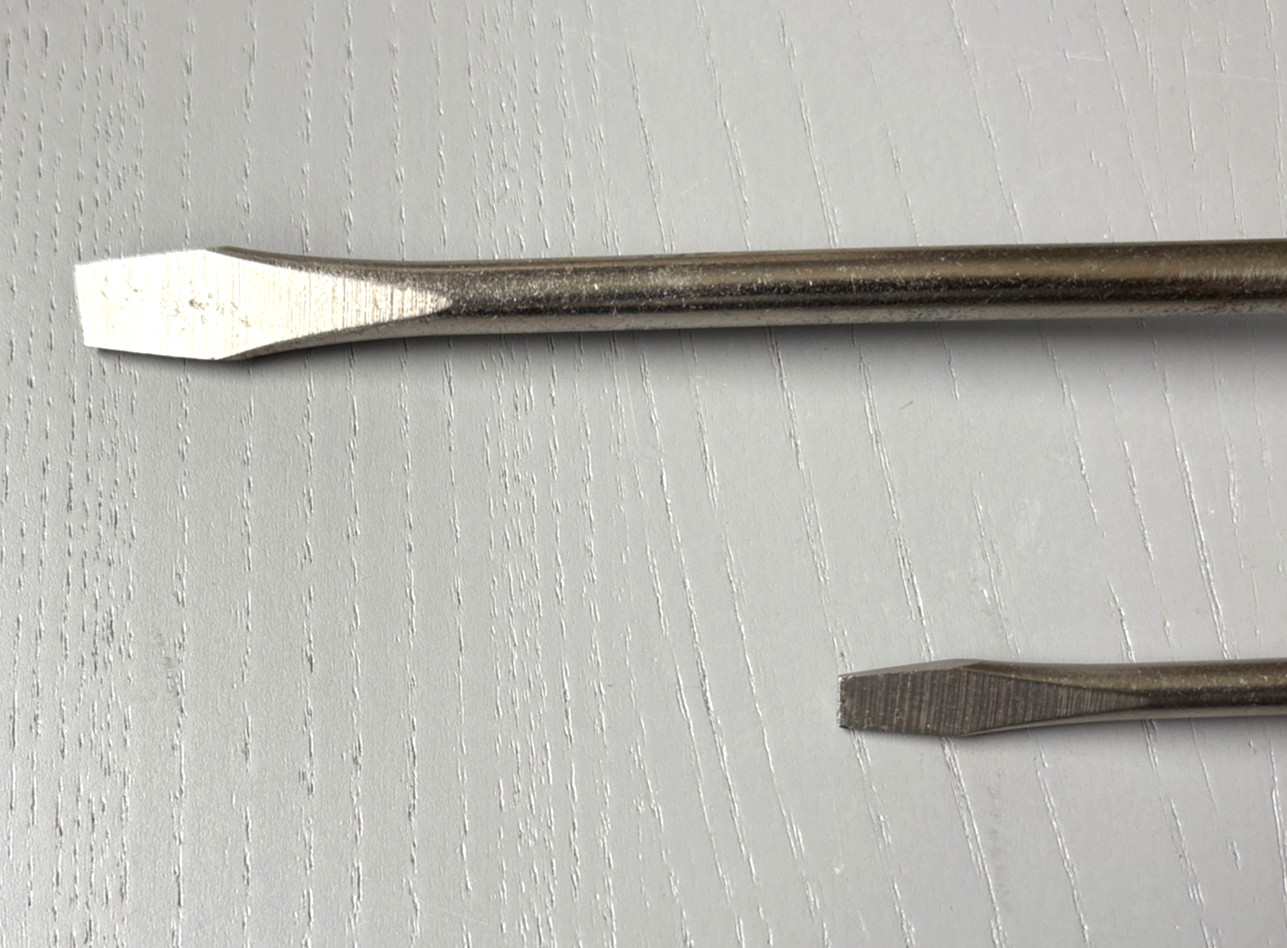 Vintage Globemaster Screwdriver Set #59250 & #59260 Wood Handle Striking Cap