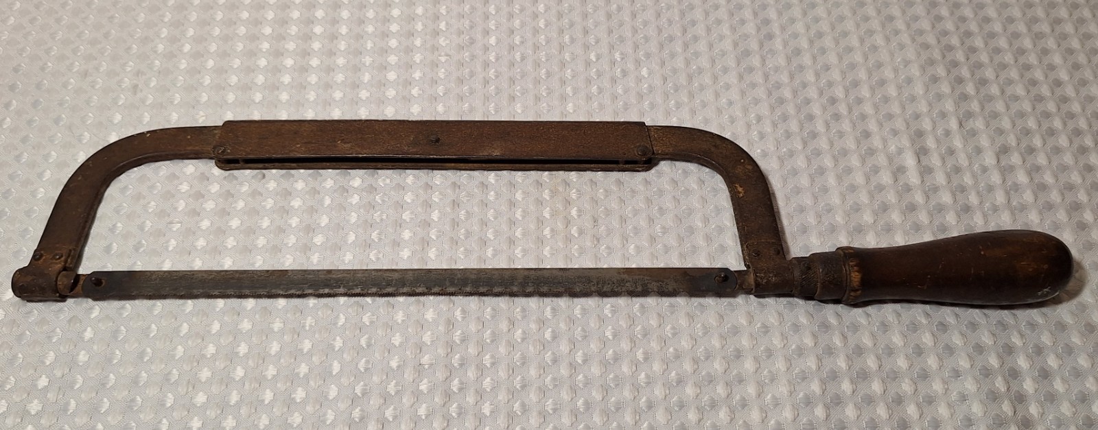 Vintage Antique L S Starrett Co Hacksaw Saw Wood Handle No 146 USA Rare