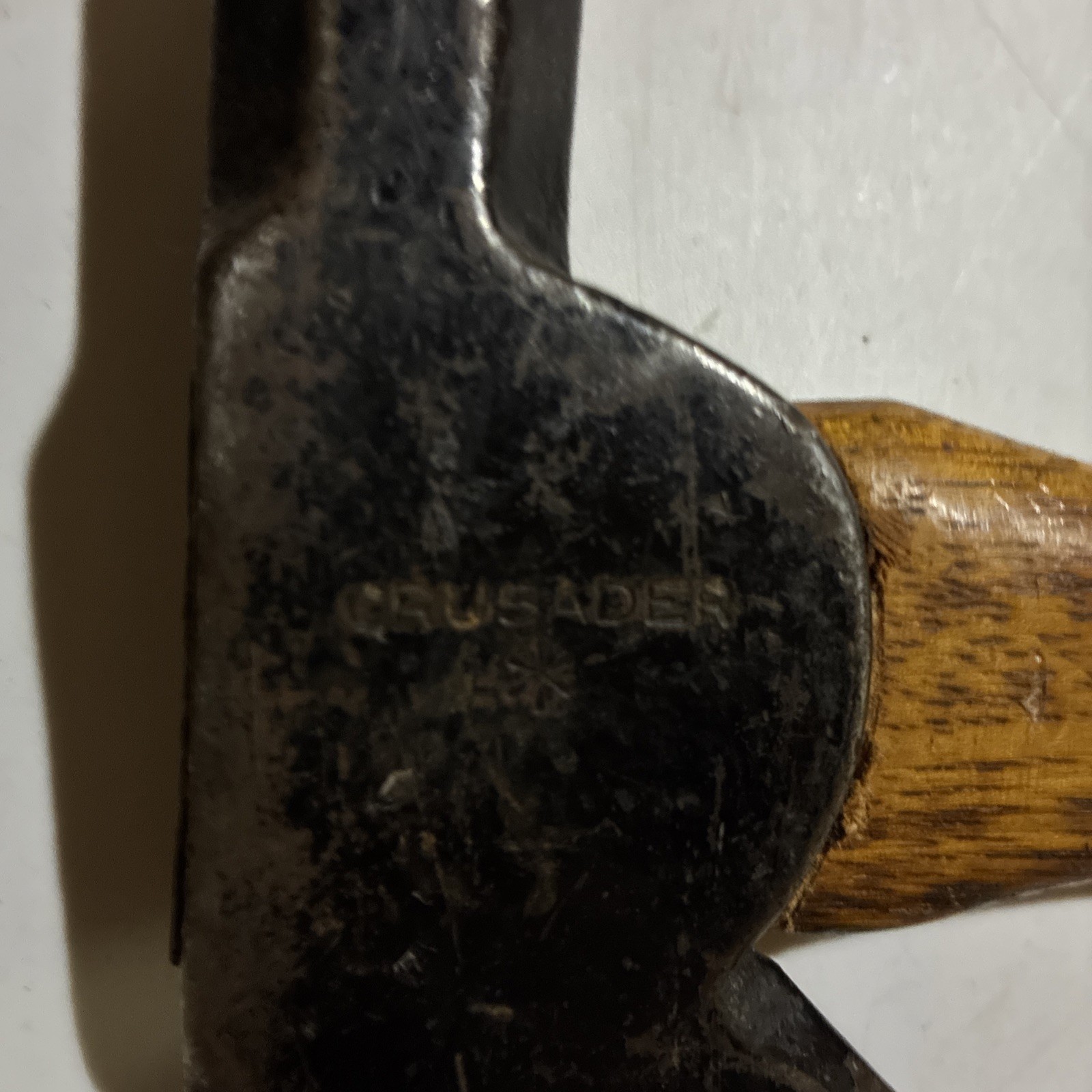 Vintage Belknap Crusader Hatchet Oak Handle Solid Steel Louisville