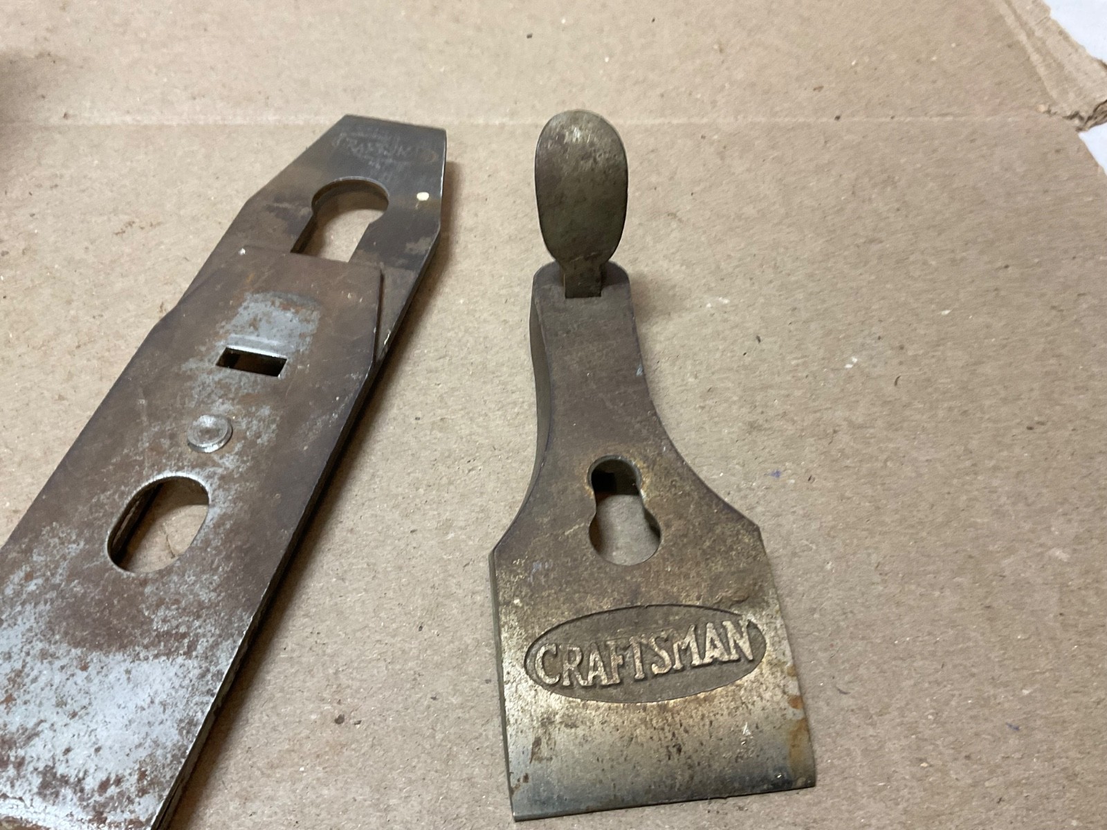 Antique Craftsman 9.5 Inch Wood Plane wavy sing song logo 1927-1929 before Sears