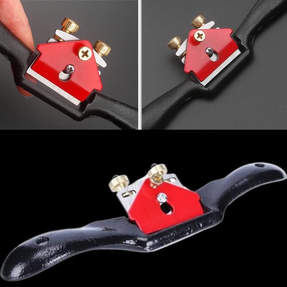 10 Adjustable Spokeshave Plane with Flat Base Metal Blade Wood Spoke Shave USA