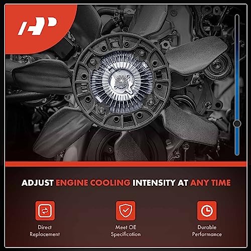 Engine Cooling Compatible with Dodge Ram 2500, Ram 3500 1994-1999, Fan Clutch