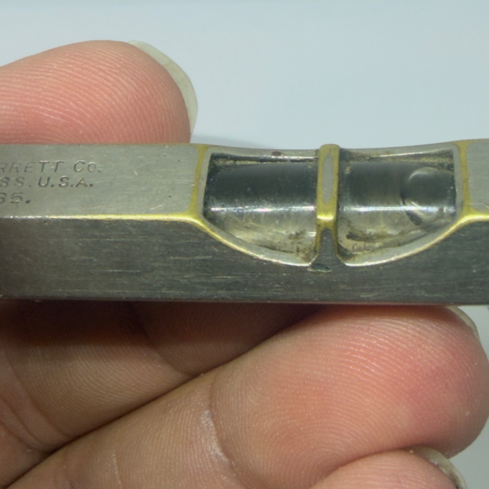 Military Issue Pocket Spirit Level ‘ The LS Starrett Co.’ ATHOL.MASS. U.S.A. 135
