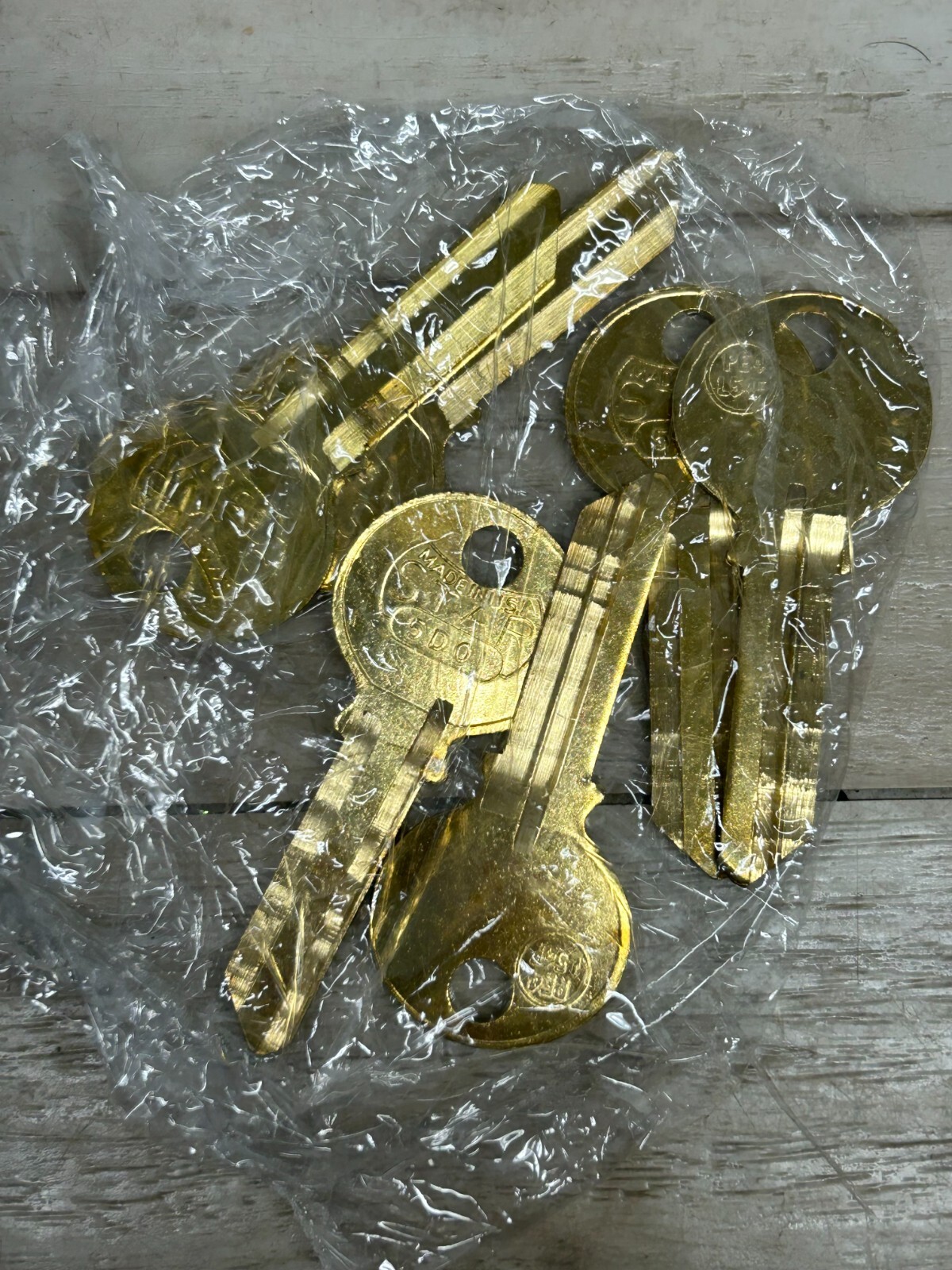 STAR Locksmith Supplies Brass 5D0I Key Blanks Set Of 6 Made In USA NOS