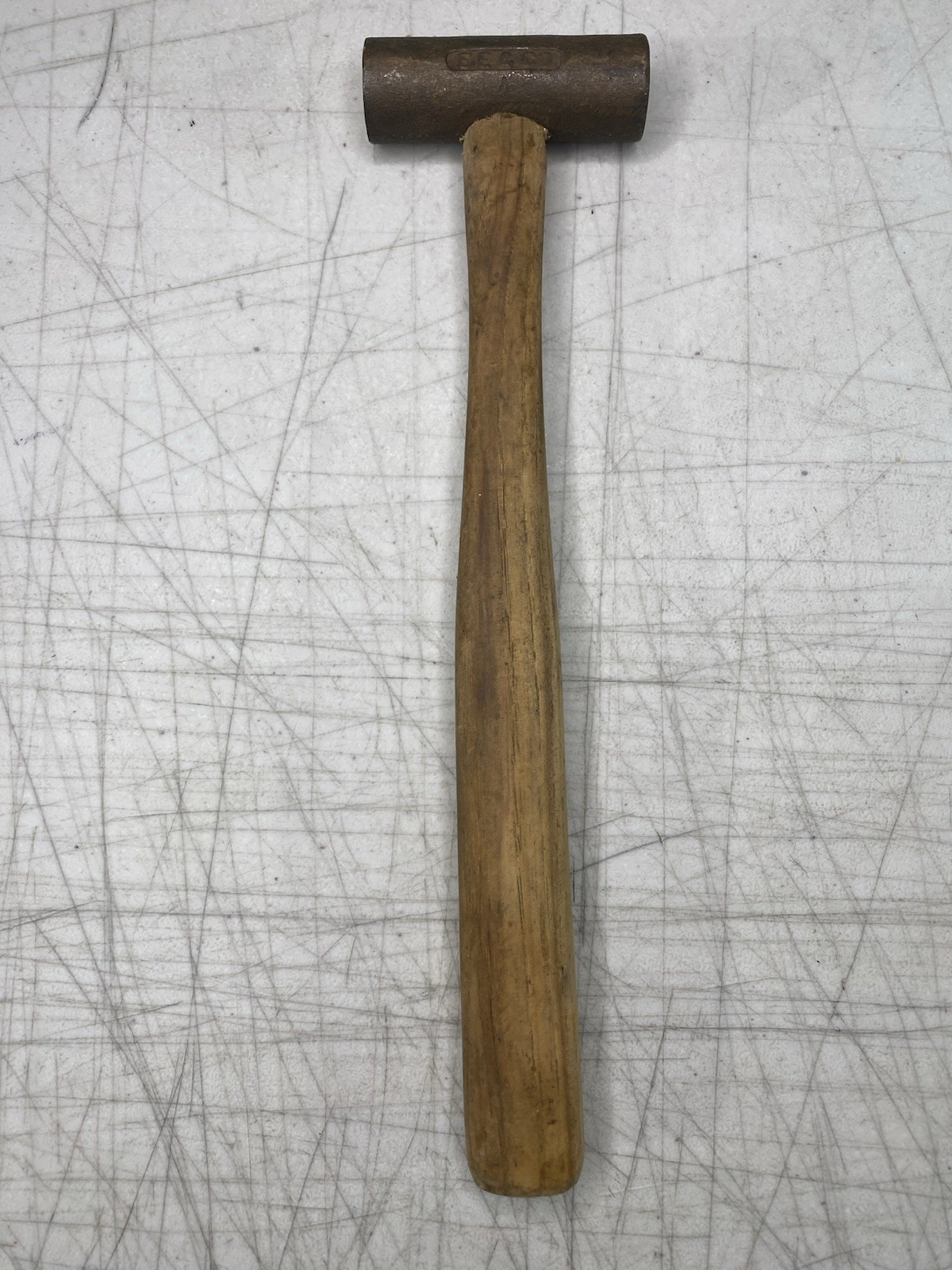 Vintage Antique EE & Co. Brass/Bronze Wood Handle Gunsmithing Hammer – 3 oz.