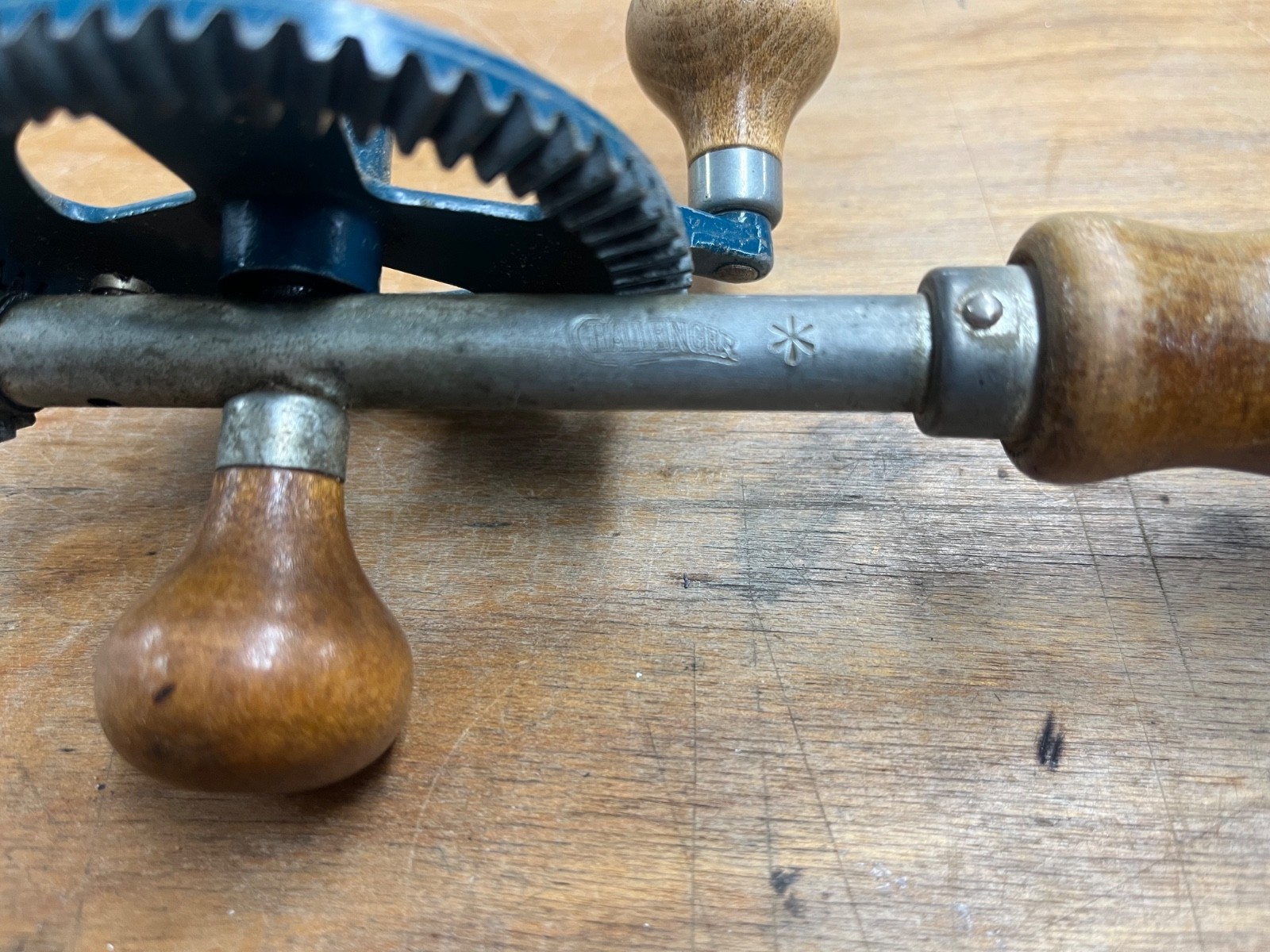 Vintage Challenger Hand Crank Eggbeater Style hand Drill