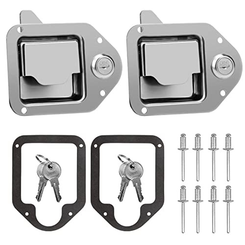 BAUMFEUER Truck Tool Box Latch Replacement 304 Stainless Steel 4.3″L x 3.3″W 2
