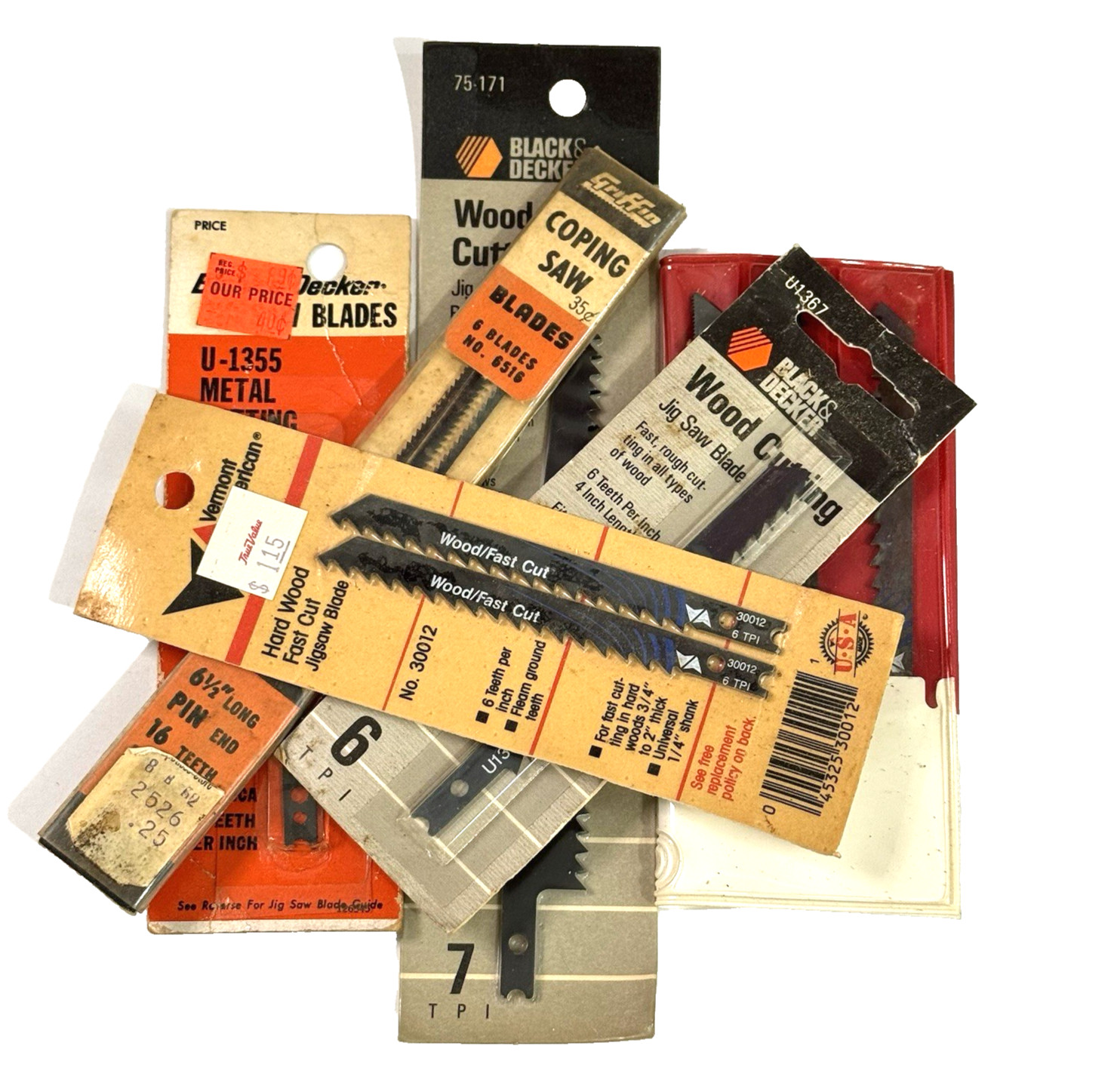 Mixed Lot of Various Saw Blades Metal & Wood Cutting Black & Decker Griffin ETC