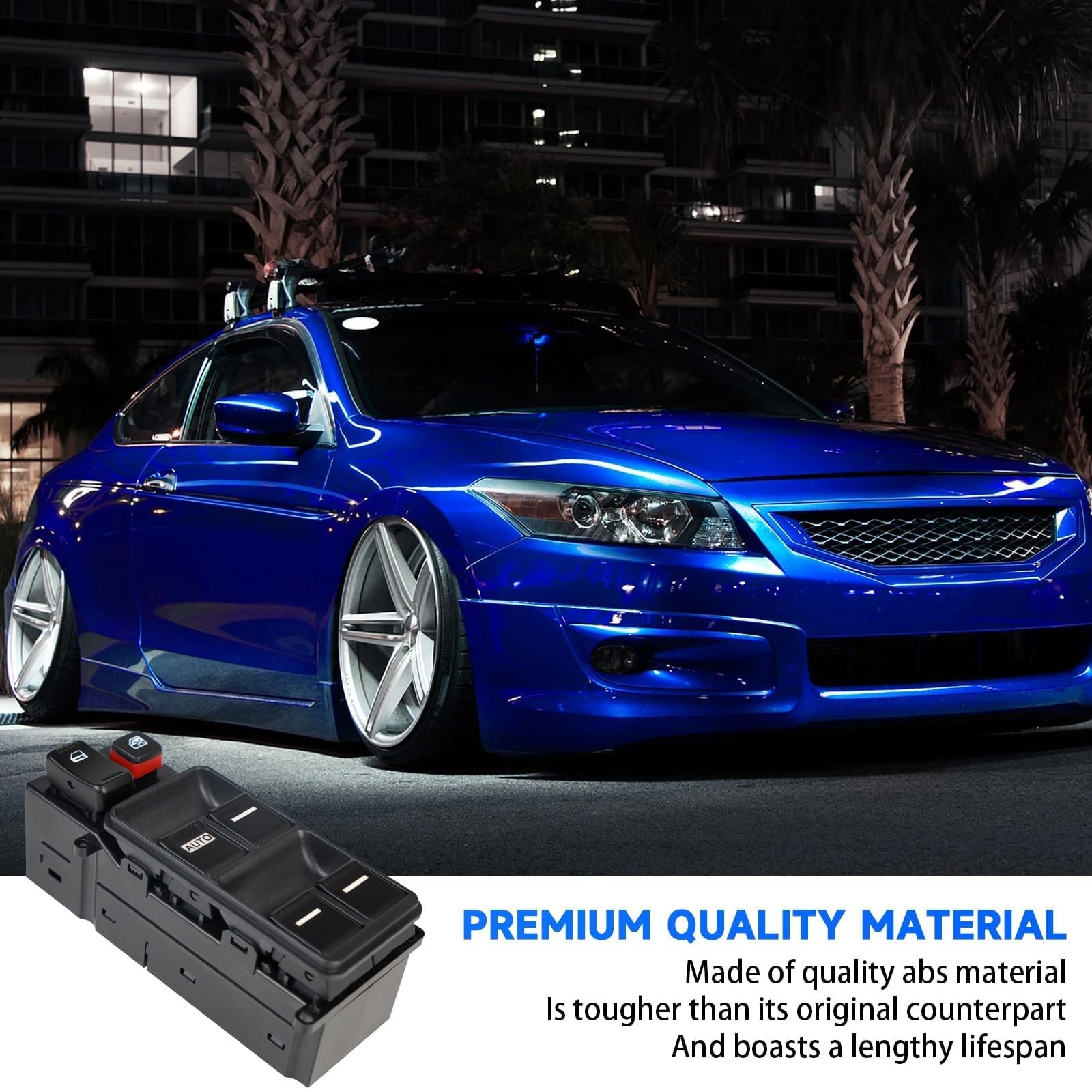 Driver Power Window Switch for 03-07 Honda Accord 35750-SDA-H12