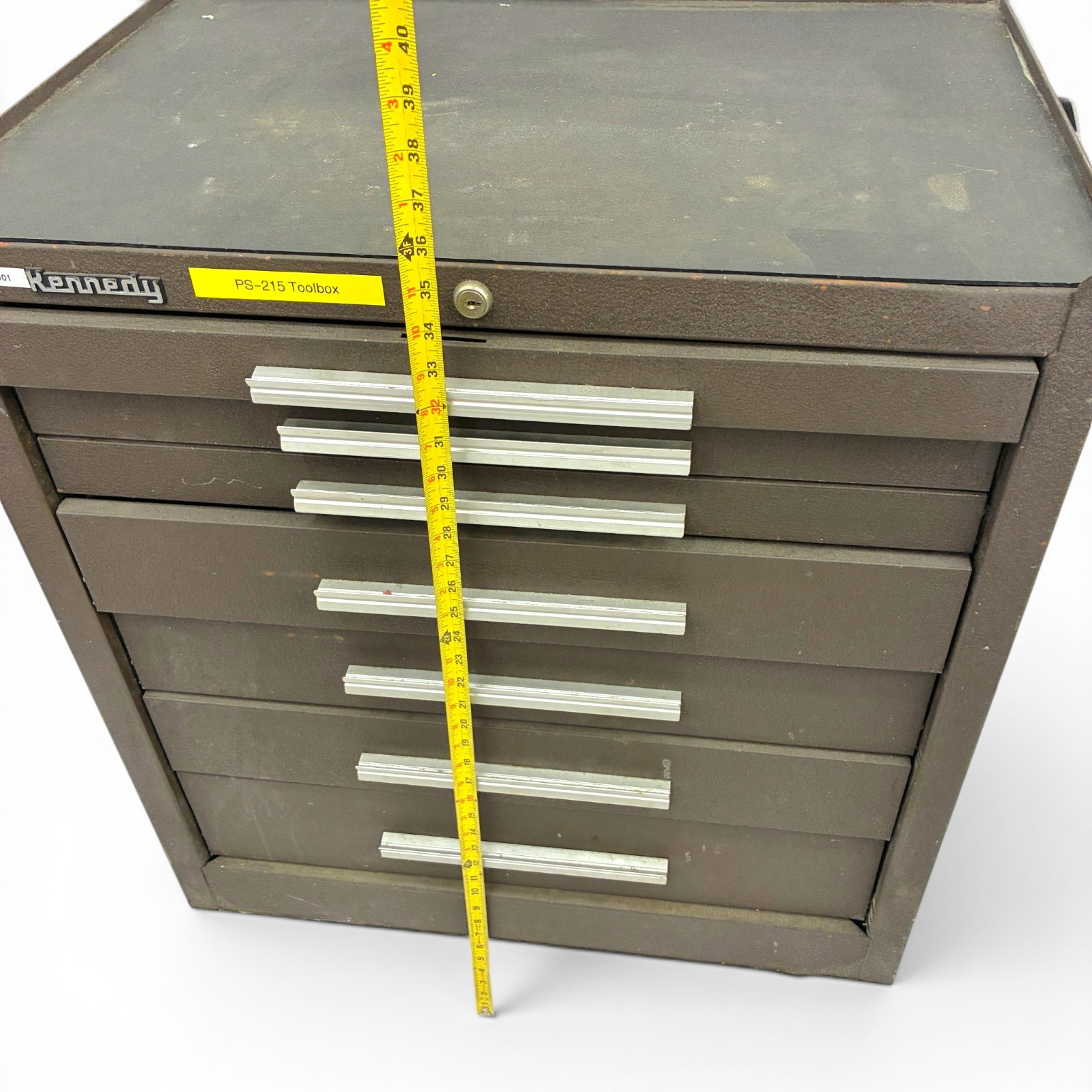 Vintage Kennedy Brown Wrinkle 7-Drawer Machinist Tool Cabinet Chest USA