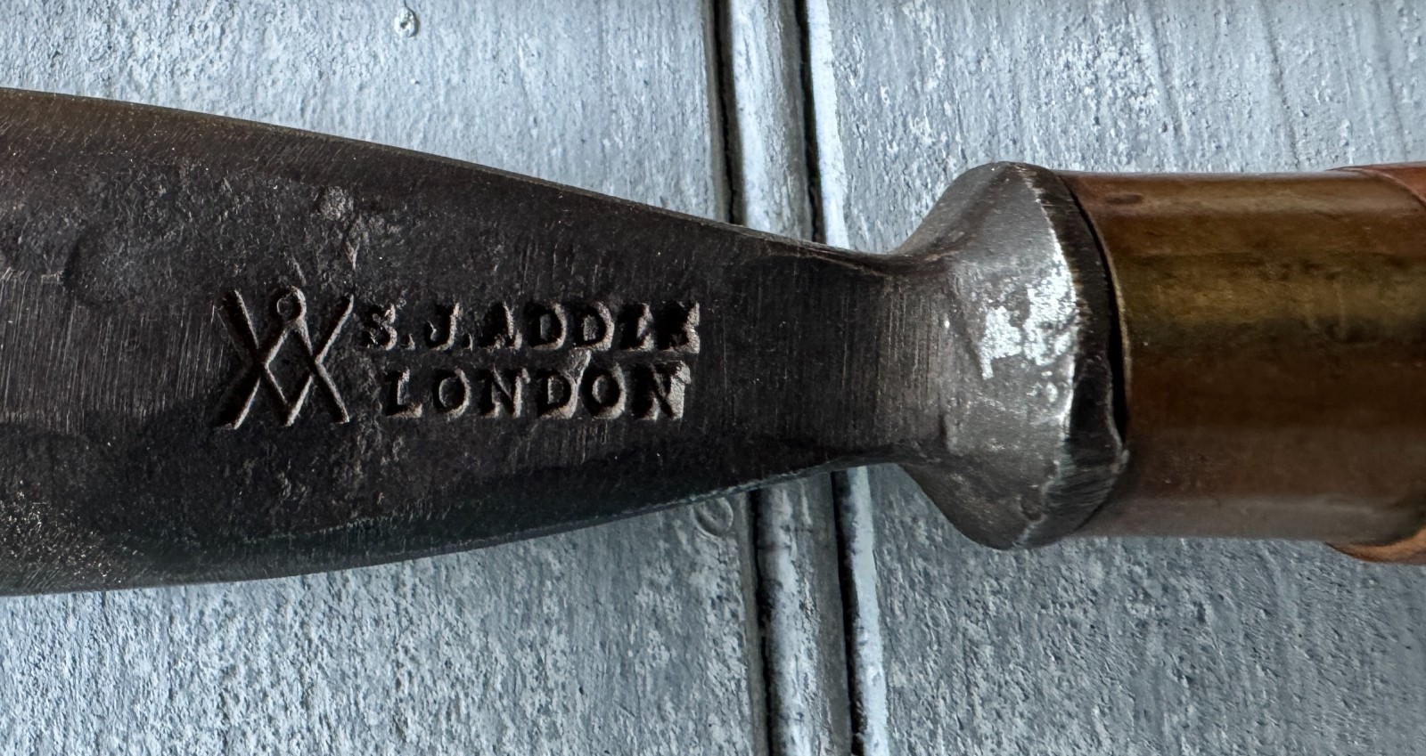 S.J. Addis London Wood Carving Gouge Chisel #10 Sweep 1.5″ Cut 5″ Long