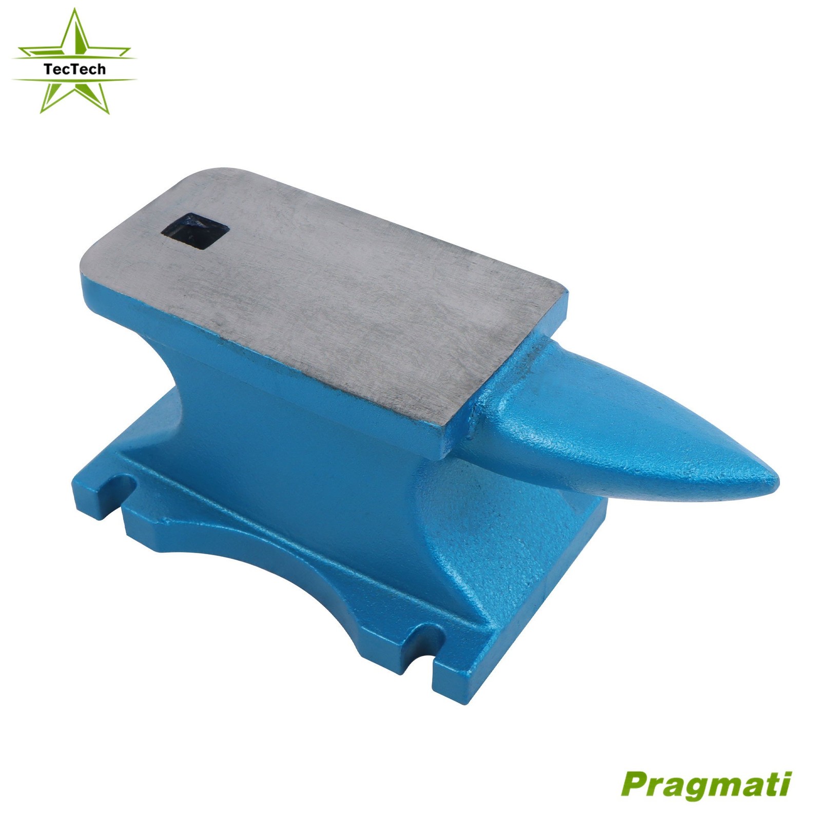 44 lb Blacksmith Anvil Cast-Iron Metal 20 kg Heat Treated Long Round Horn