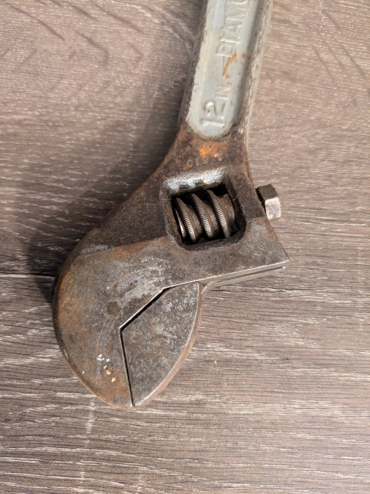 Vintage 12″ Diamond Calk Horse Shoe Co. Crescent Wrench USA