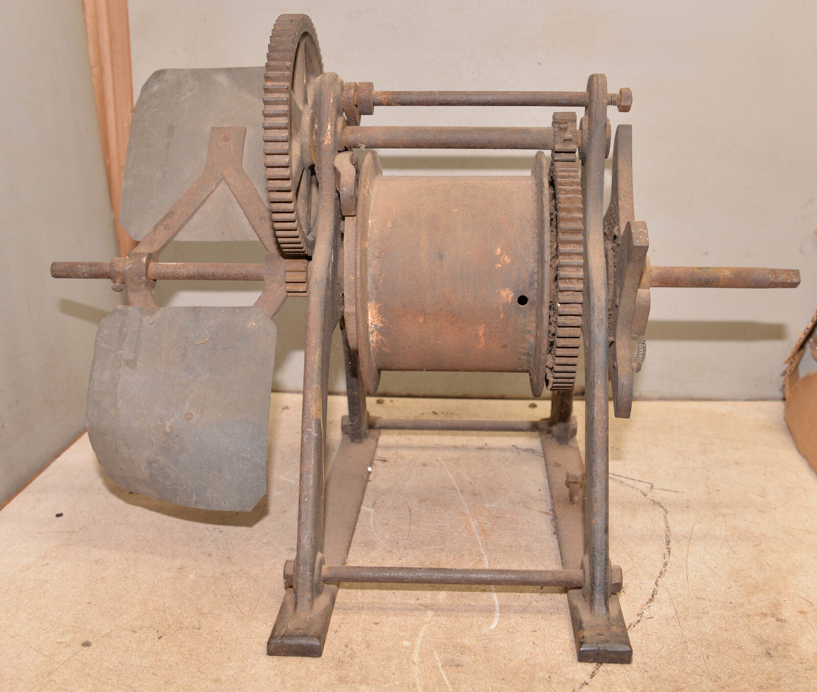 Antique Bell strike mechanism tower clock church bell fire alarm collectible old