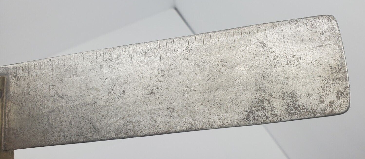 antique Stanley NO.20 6″ Try Square 1910-1920’s. V Trademark Stamp.
