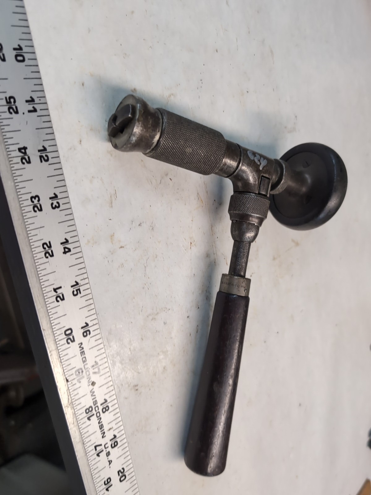 John Fray Socket Corner Brace. Vintage Hand Drill. Made In The USA