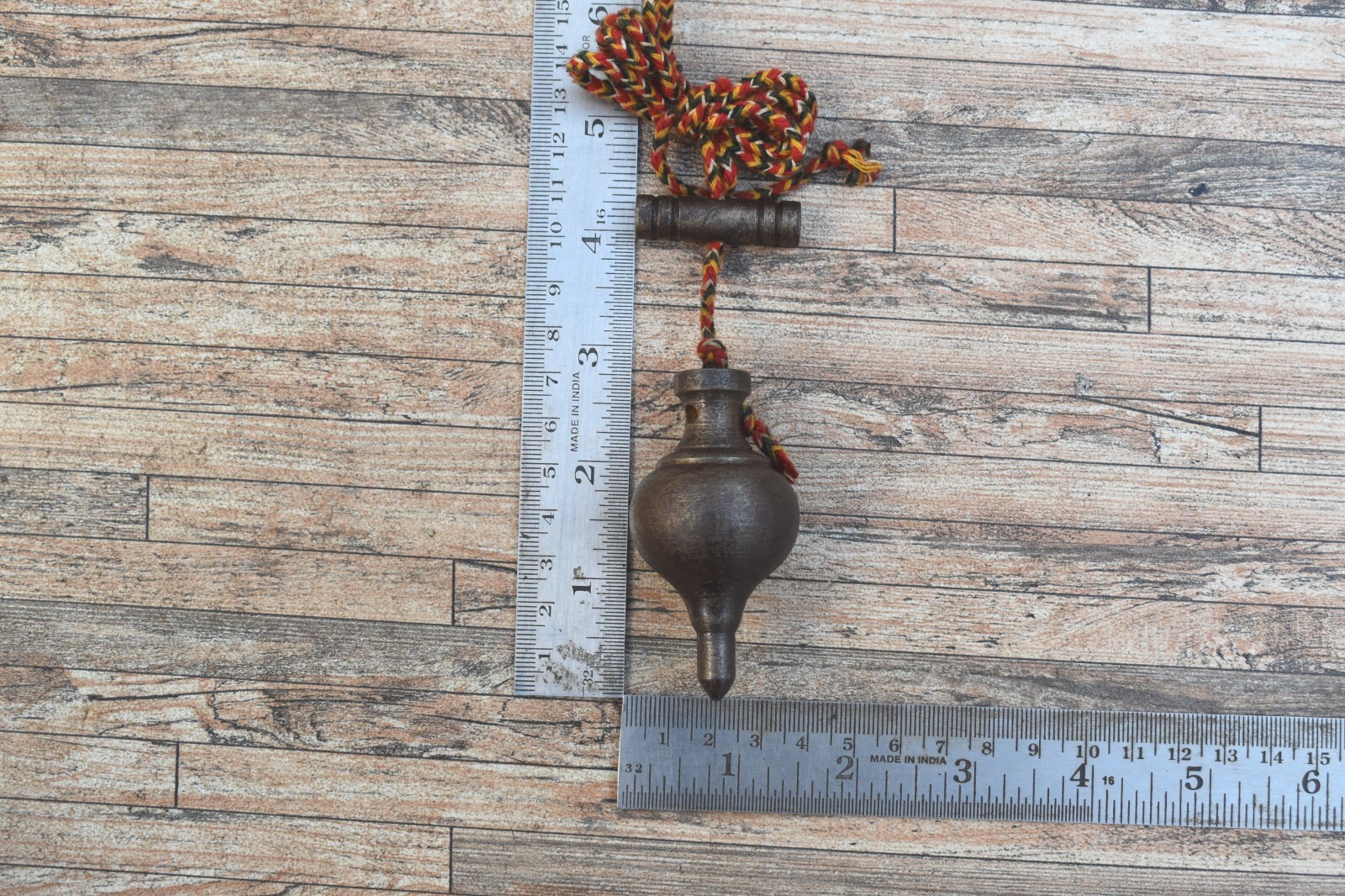 Vintage Collectible Iron Leveling Plumb Bob Tool Table Decor Plumb Bob Work Tool