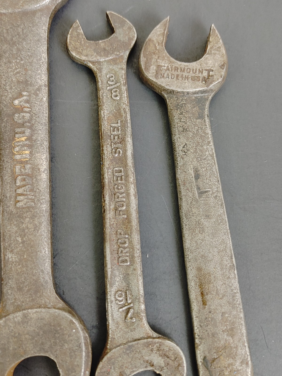 Lot Of 8 Vintage Wrenches Fairmount Drop Forged Blue Point Supreme Billings