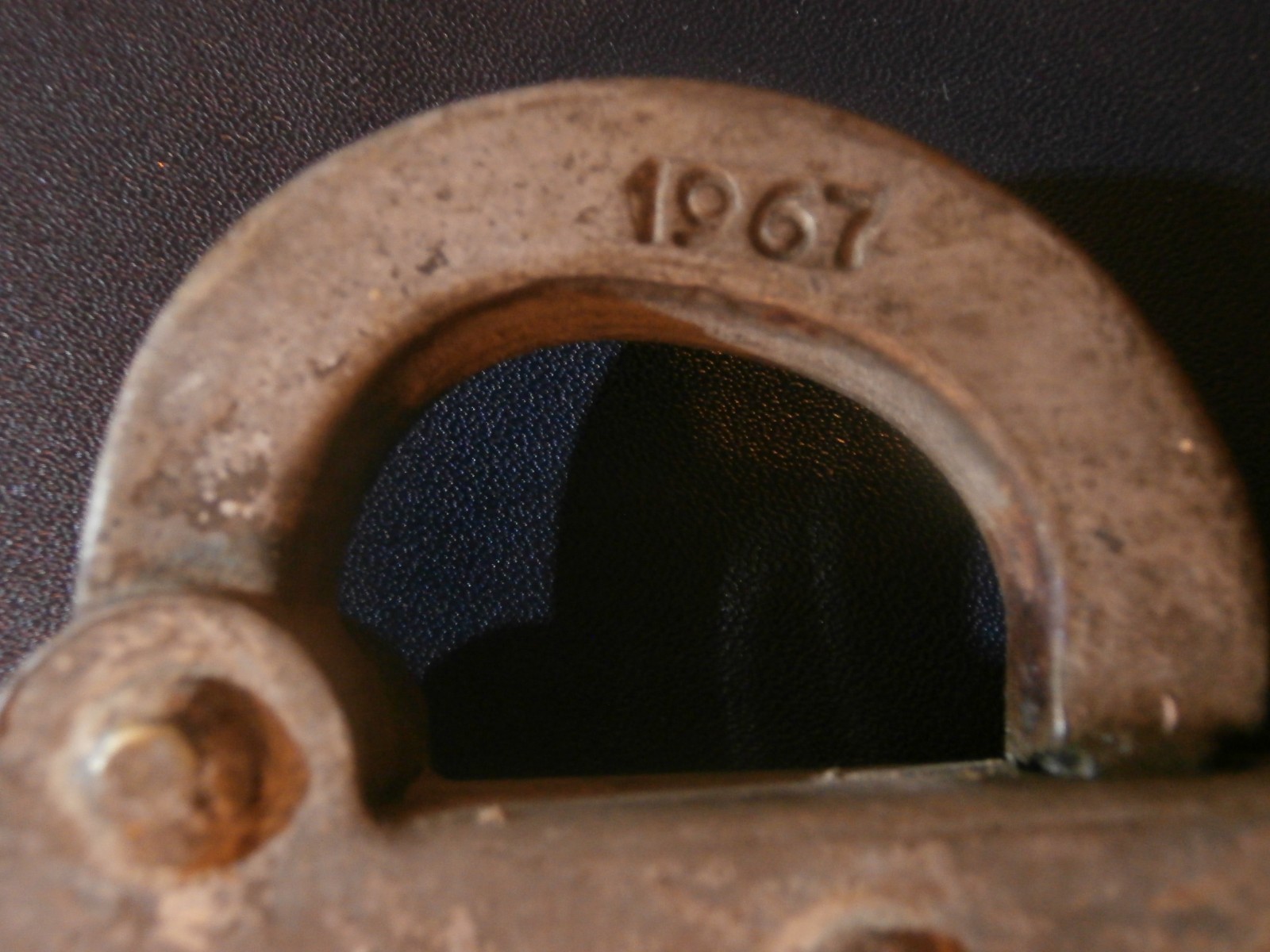 Antique Railroad Lock and Chain A T & S F-S 1967 LANC. PA. USA Locked No Key