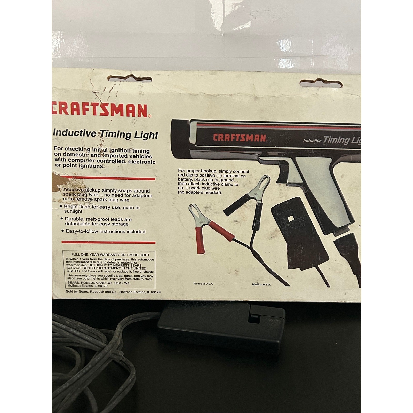 Craftman Inductive Timing Light Chrome Professional Test Equipment USA 92134