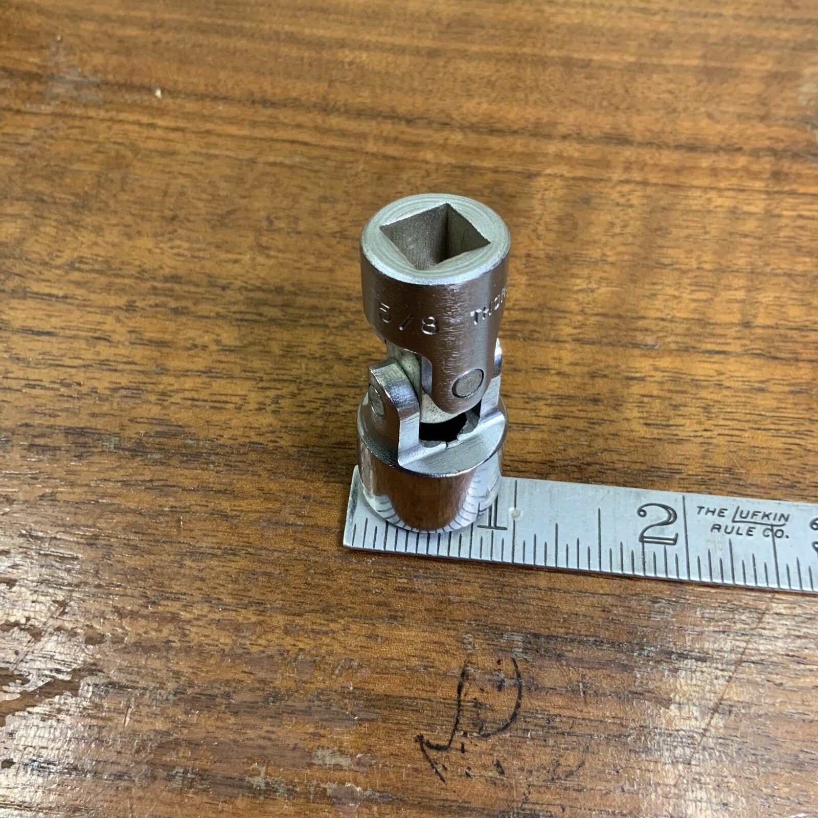 Nice Vintage THORSEN USA 3/8 Inch Drive Swivel Socket 420JX 6 Point 5/8”
