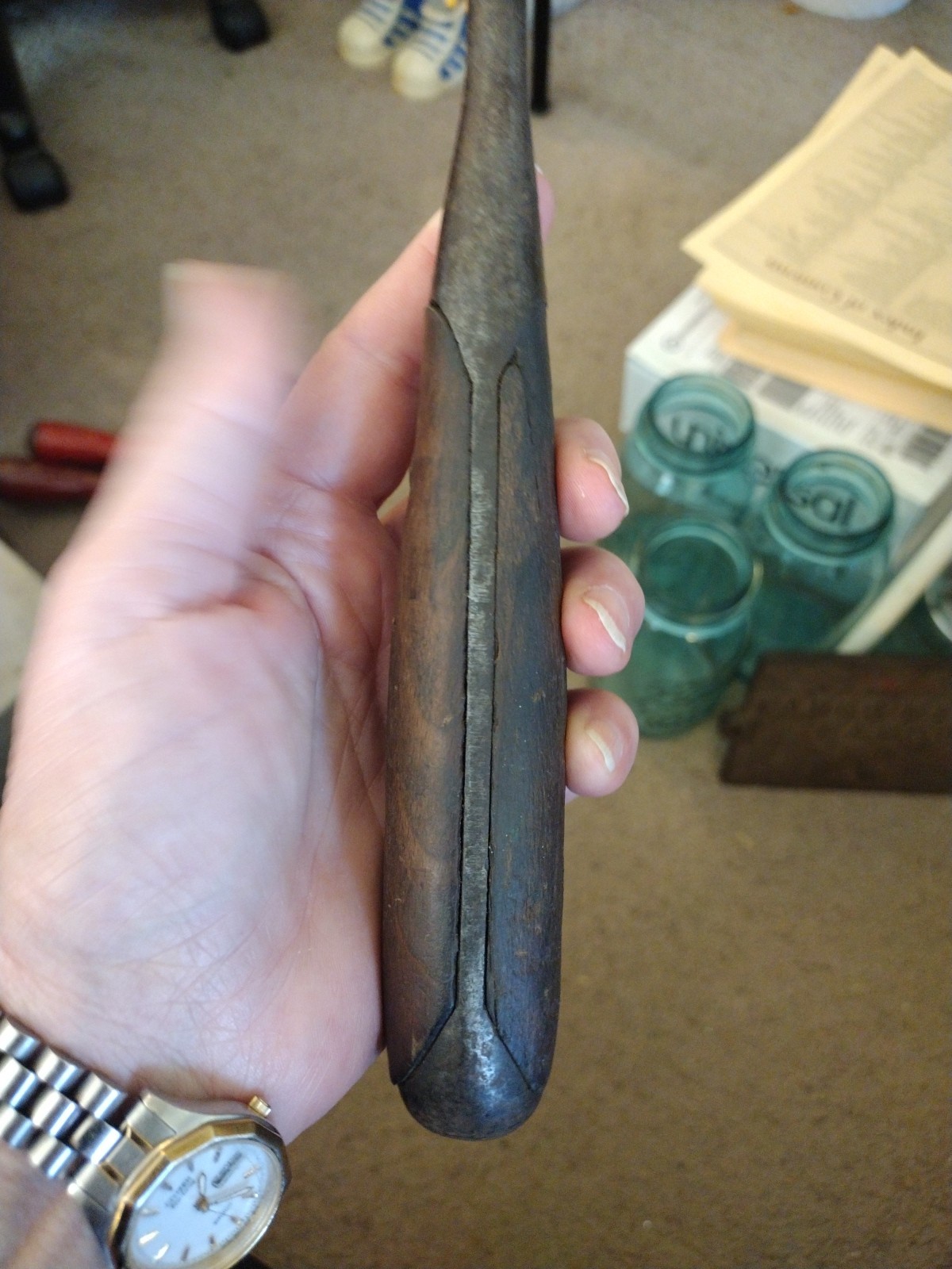 Antique Tobrin 10 Wood Handled 16” Screwdriver Vintage