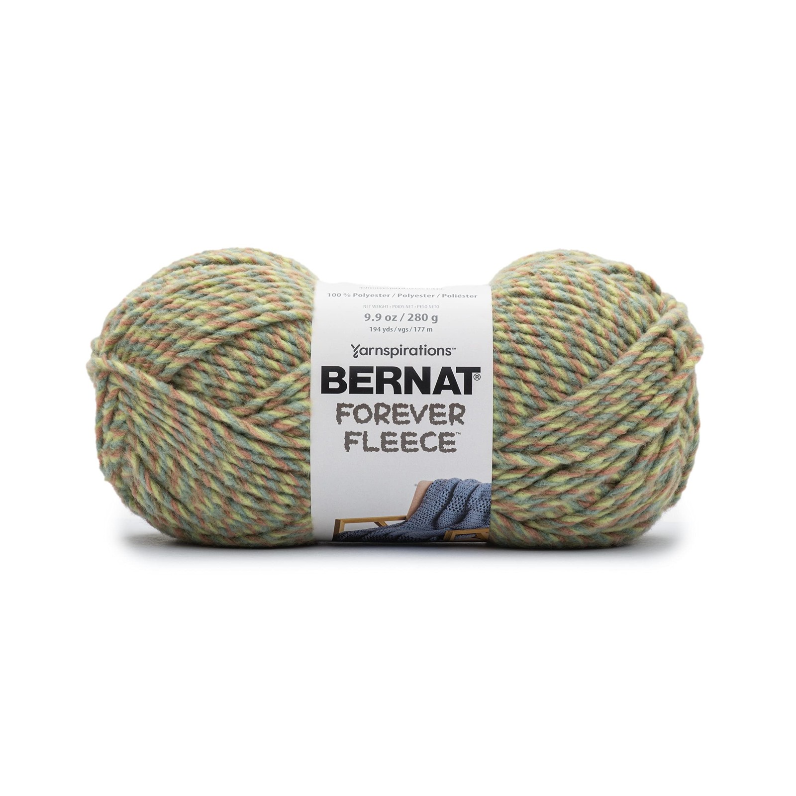 BERNAT Forever Fleece 280g – Croton Green,Yarn