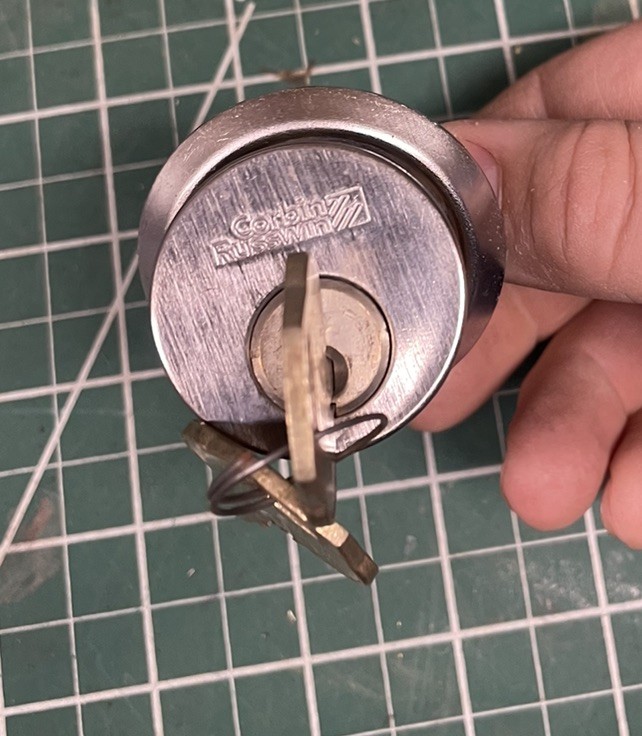 Rim Cylinder Corbin Russwin With Panic Bar Collar Parts Locksmith 26d
