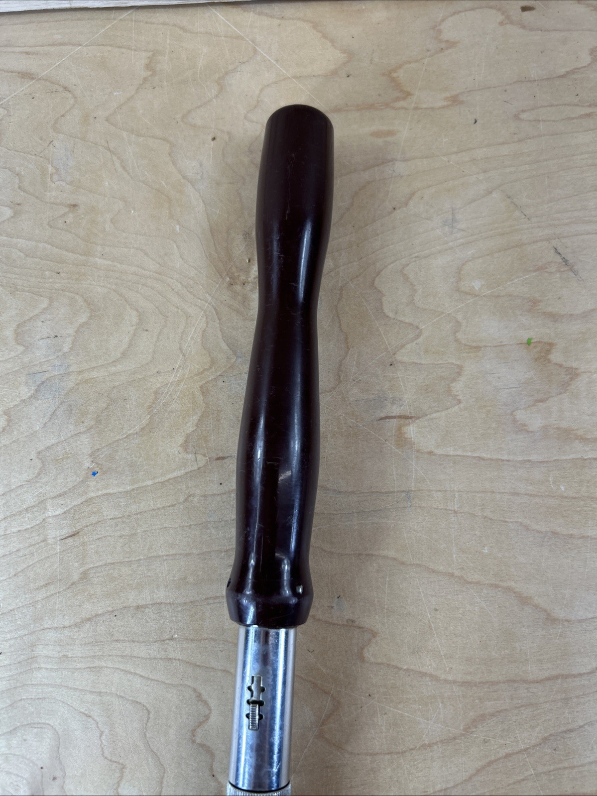 Vintage Stanley Yankee 68-130 (130A) Ratchet Screwdriver w/ 1 Bit Wood Handle