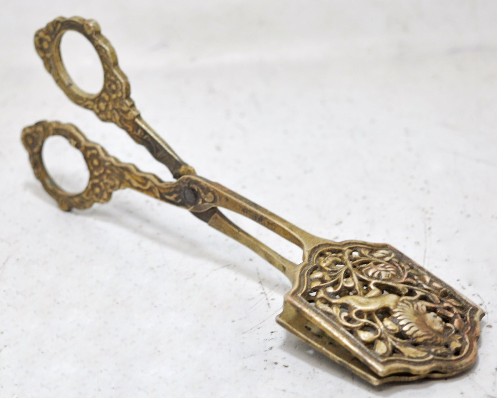Antique Brass Jewellery Making Embossing Scissors Tool Original Old Hand Crafted