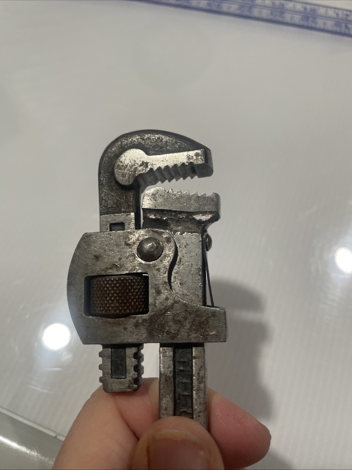 Dunlap Germany No. 8 Adjustable Pipe Wrench Vintage