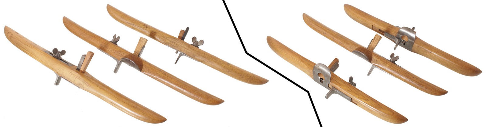 Stepped Set of Three Oak Body Coach Maker’s Grooving Routers – mjdtoolparts