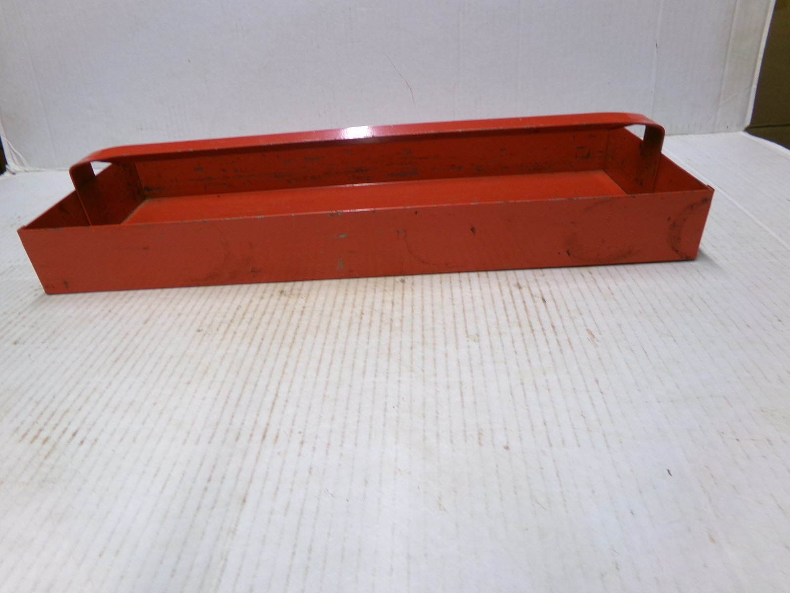 Metal Tool Box Tray Red 18 1/2″ x 7 3/8″