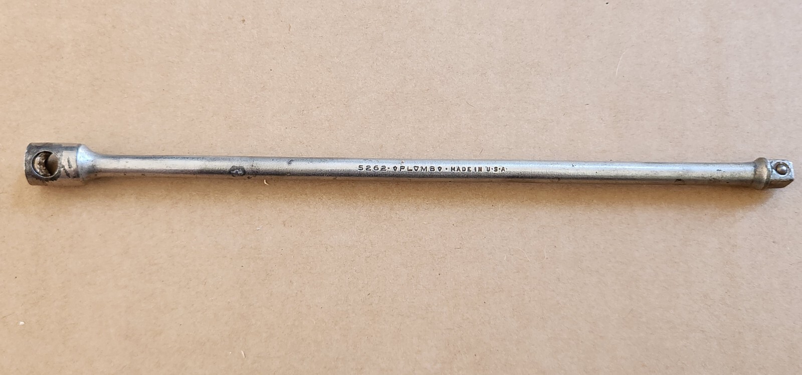 Vintage Plomb 12″ X 3/8″ Extension Bar Ratchet Socket Tool 5262 Plvmb Plumb