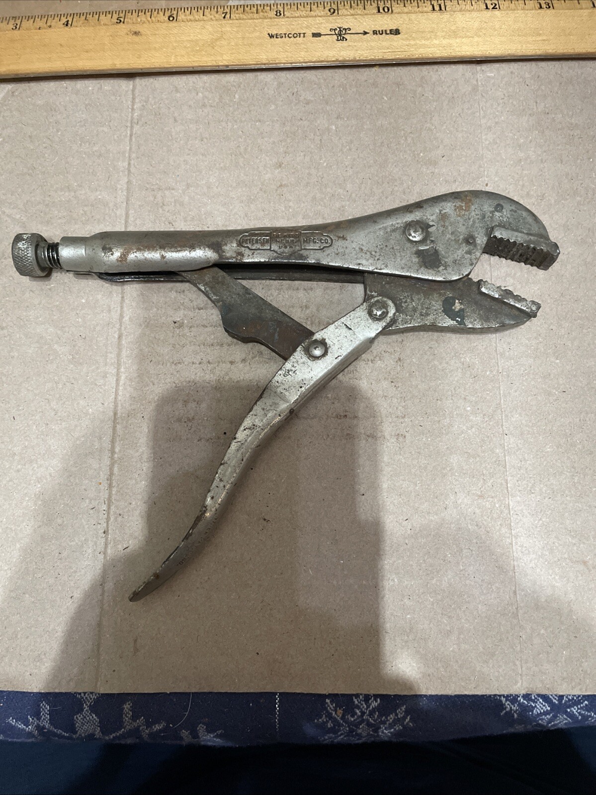 Vintage Peterson No. 10 Vise Grip Will Need A Good Polishing.. Very Early No. 10