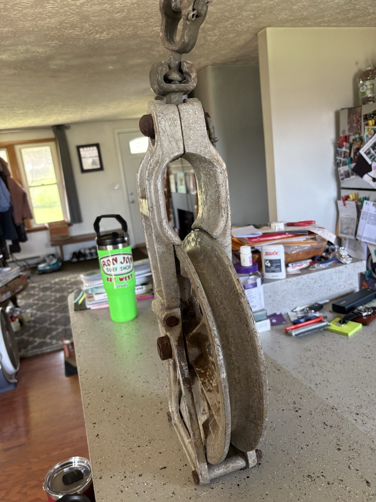 Vintage 12” Aluminum Transmission Block Wire Puller-SHERMAN & REILLY INC-Tenn!