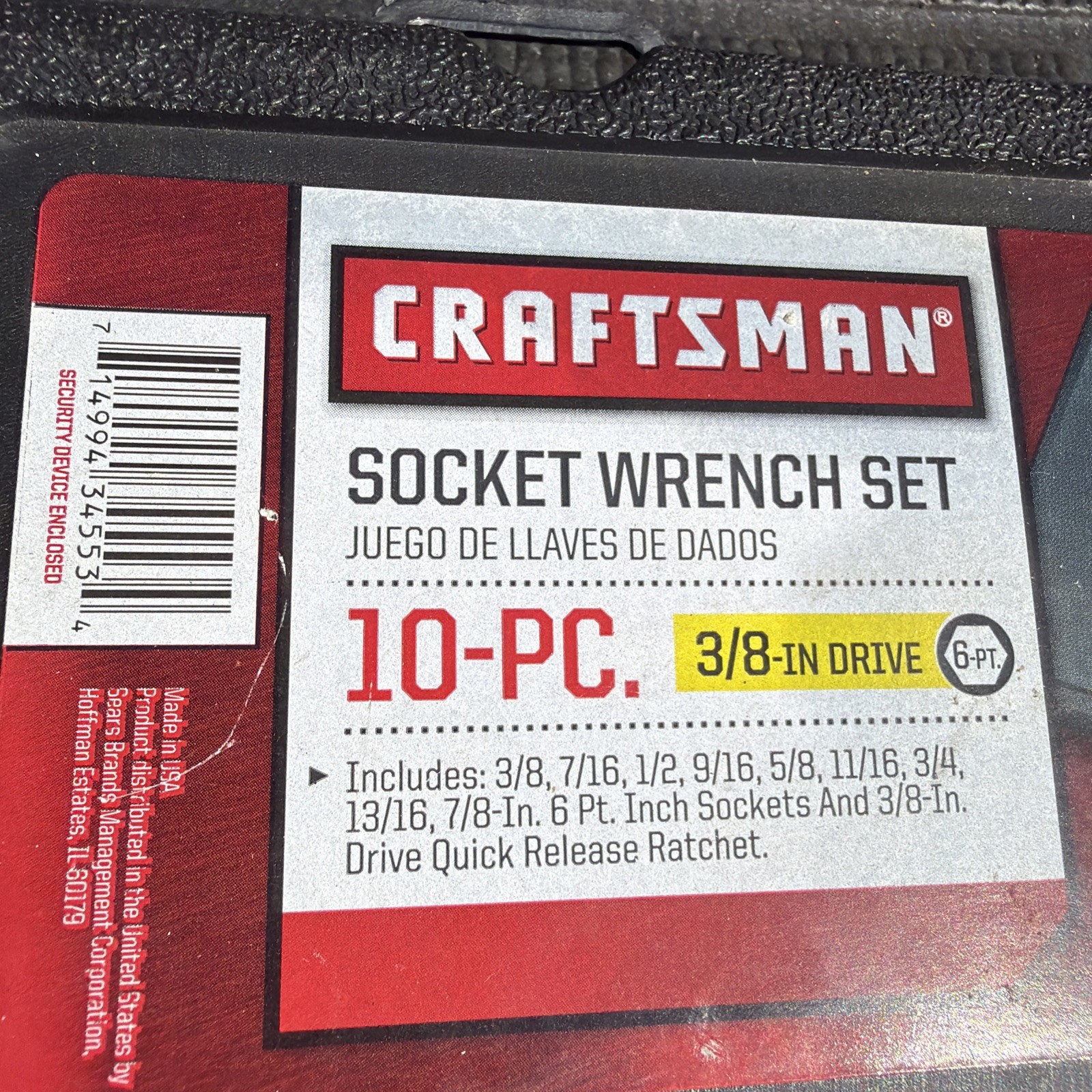Sears Craftsman Usa Nos 8 SAE Sockets And Case Only 6 Point 34553