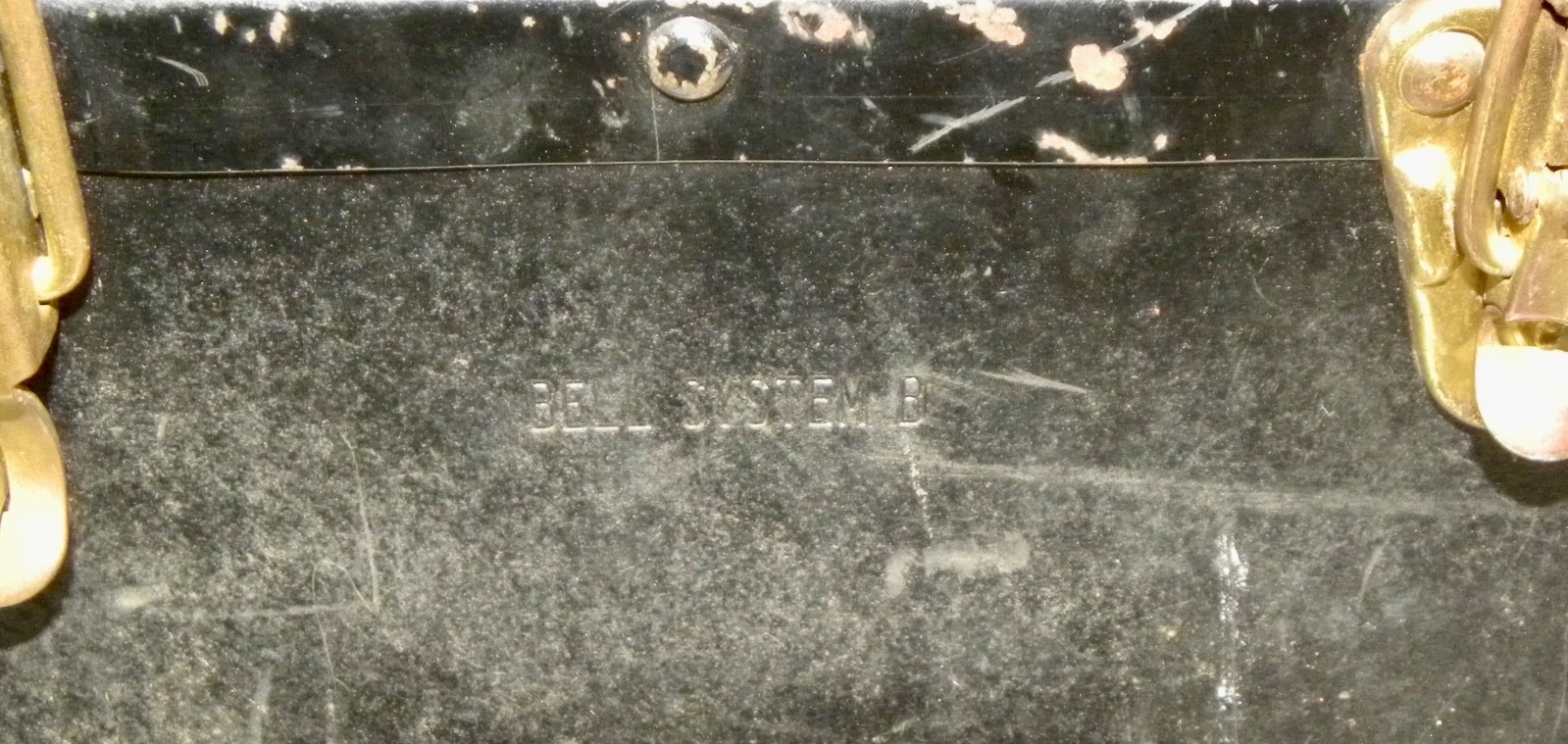 1940’s Progressive Fibre Products BELL SYSTEM B 20″ Lineman’s Tool Box w/ Tray