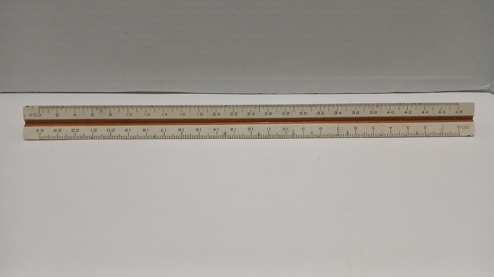 Teledyne Post Hemmi Vintage 3 Sided Drafting Engineer Ruler