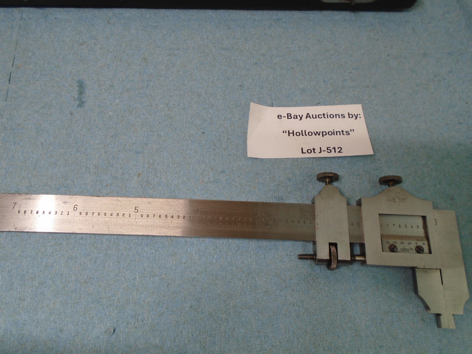 Brown & Sharpe No. 570 Vernier 6″ Caliper .001″ Res w/ 25 Div. Scale In Out J512