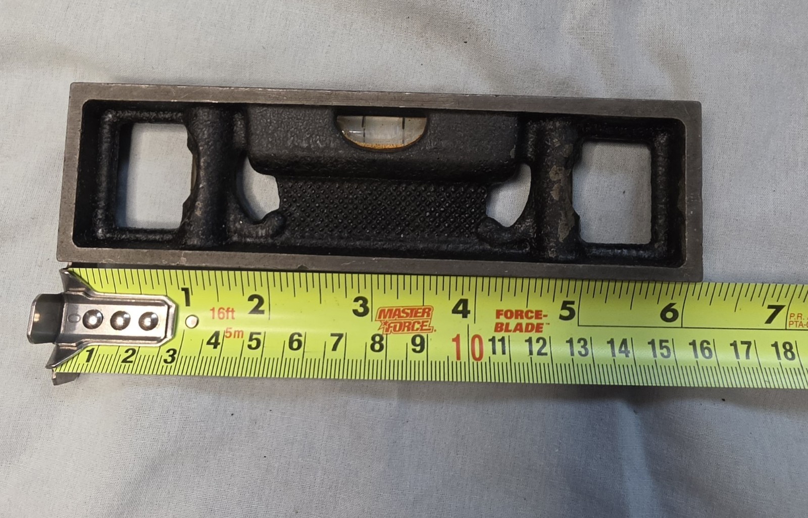 Vintage The L.S. Starrett Co., Athol, Mass. USA 6″ Steel 3-Bubble Level