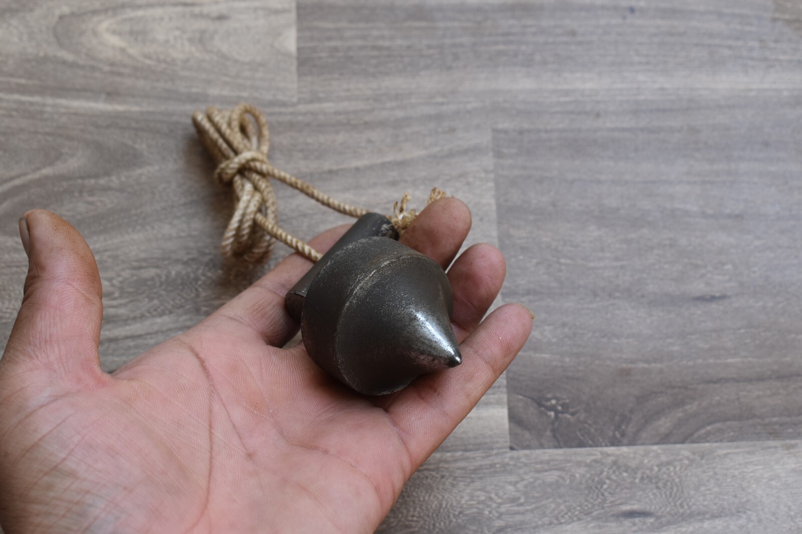 Vintage collectible iron leveling plumb bob tool salvage rustic farm Barn decor