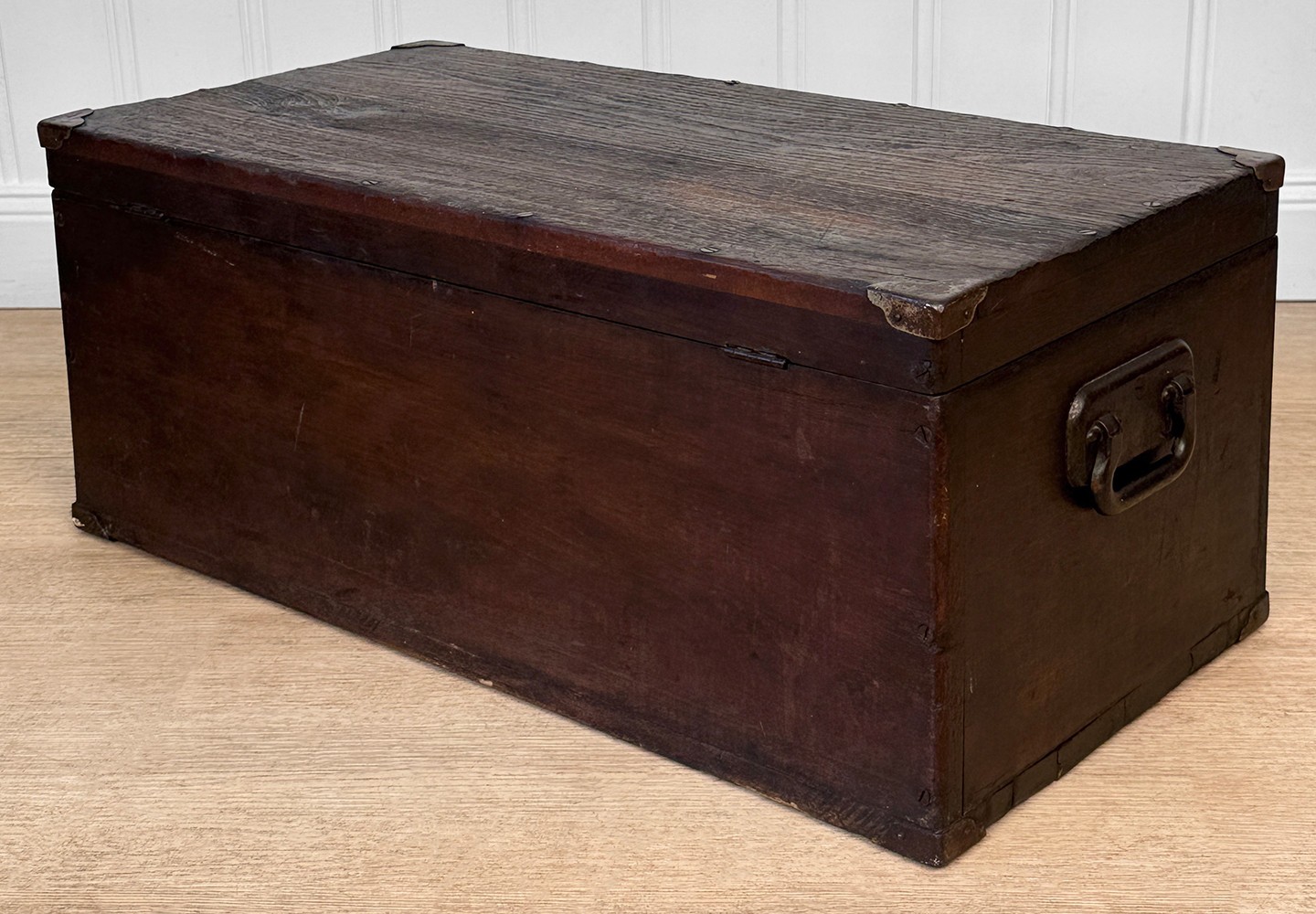 Antique Large Primitive Wood Machinist Chest Tool Box