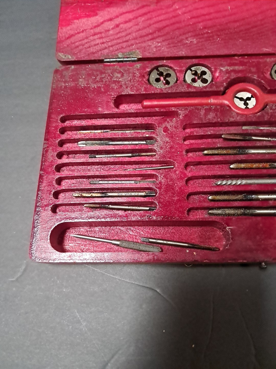 GTD Greenfield Tap & Die Bolt Set No. 0 U.S. Navy Machinist Hand Tools Shop Case