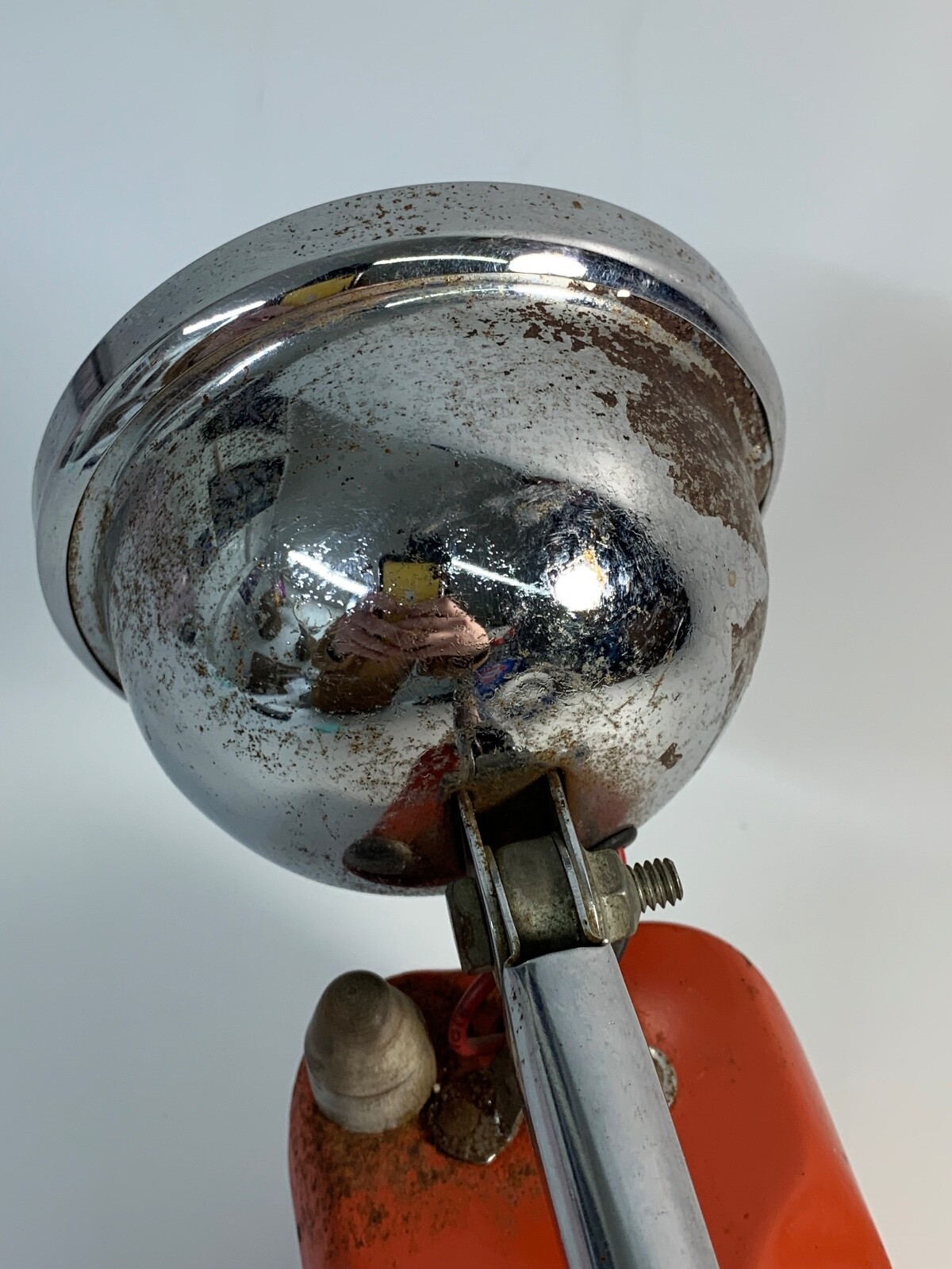 Vintage Big Beam Model 166 Flashlight Lantern Spotlight (Tested, Works!)