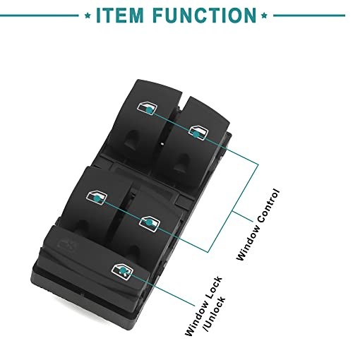 Driver Front Left Right Side Master Power Window Switch Replacement Fit for
