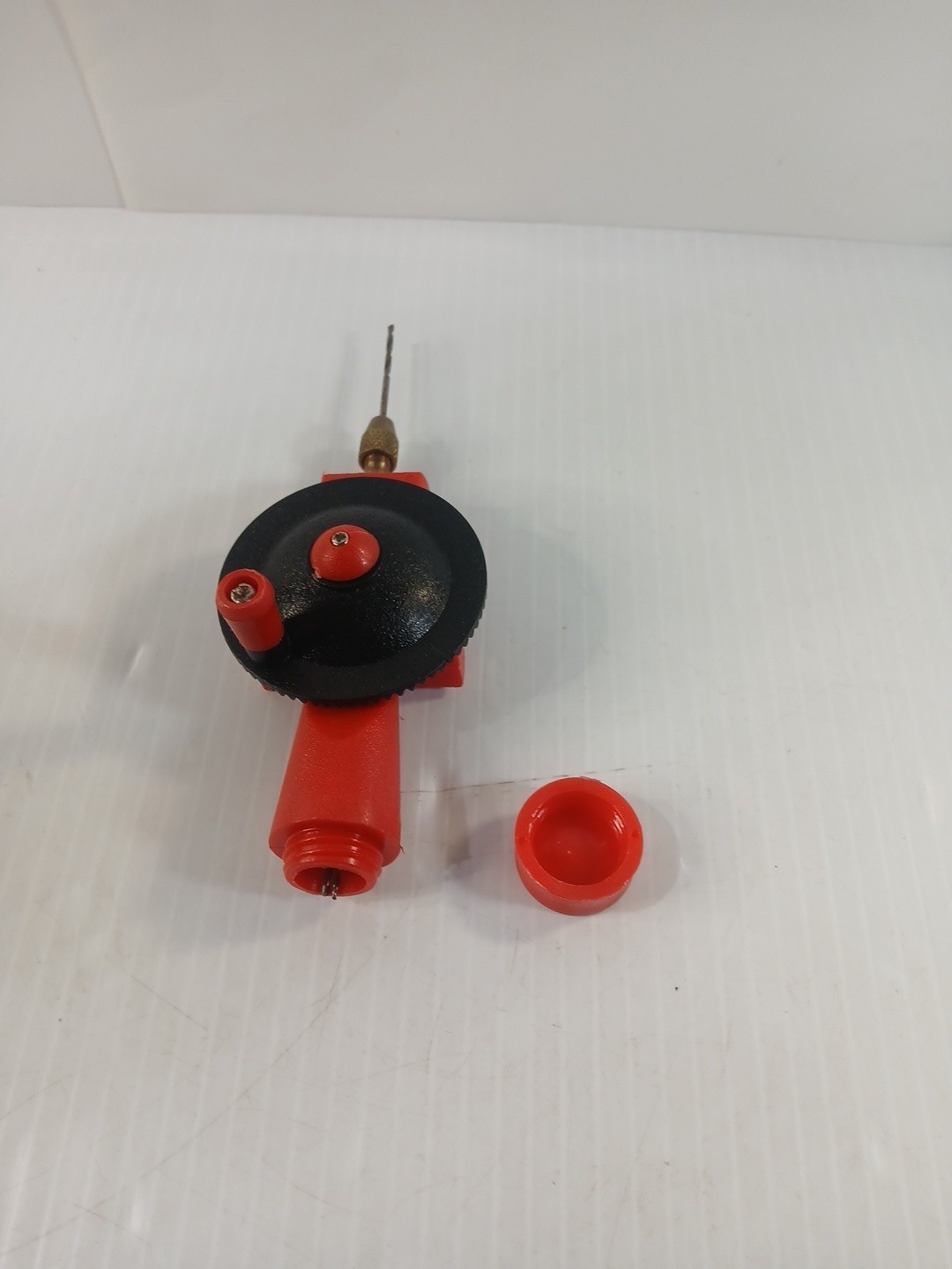 Small Mini Hand Drill With Bits, Red And Black Pre-owned Tools For Craft Work