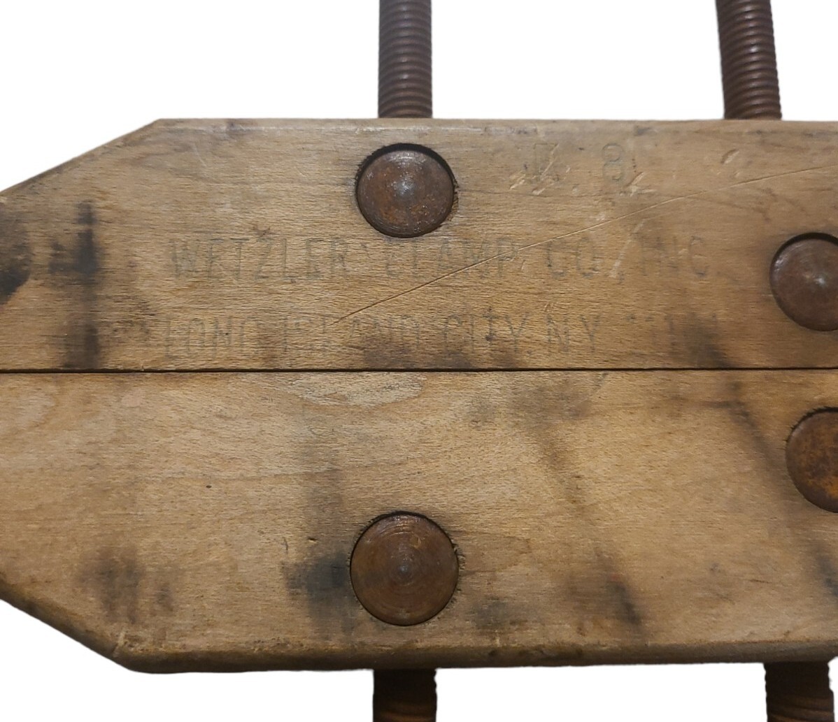 Wetzler R8 8 Inch Wood Clamp Vintage Nice Condition Long Island City NYC Tools