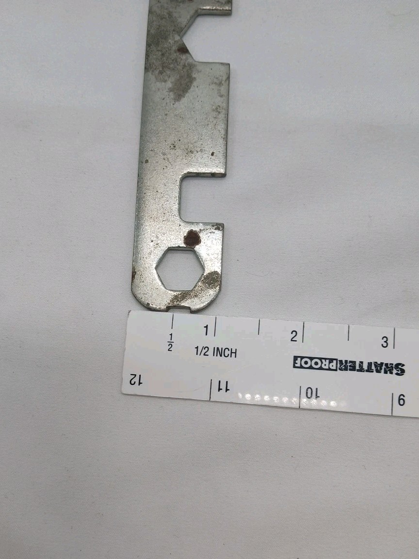 Vintage Bike Wrench 5 in 1 Steel Multi Tool 1980s Just over 5.5″ long