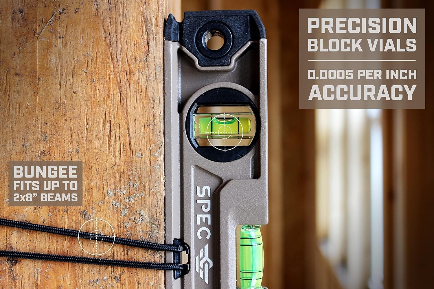 Professional 10″ Magnetic Torpedo Level with Advanced Bungee & Accuracy Features